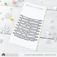 Mama Elephant - Holiday Word Banners Creative Cuts