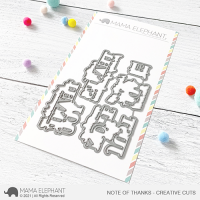 Mama Elephant - Note of Thanks Creative Cuts