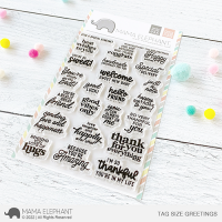 Mama Elephant - Tag Size Greetings
