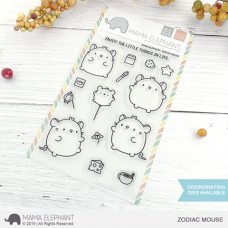 Mama Elephant - Zodiac Mouse (stamp and die bundle)