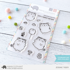Mama Elephant - Zodiac Tiger (stamp and die bundle)