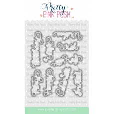 Pretty Pink Posh - Birthday Scripts Coordinating Dies