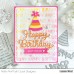 Pretty Pink Posh - Birthday Words Stencil