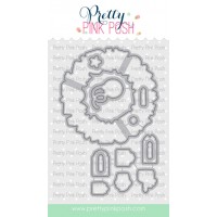 Pretty Pink Posh - Birthday Wreath Coordinating Dies