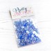 Pretty Pink Posh - Blue Shimmer Confetti