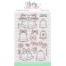 Pretty Pink Posh - Christmas Bells Stamp and Die Set