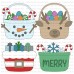 Pretty Pink Posh - Christmas Bucket Additions Die Set