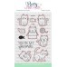 Pretty Pink Posh - Cuddly Cats Coordinating Dies