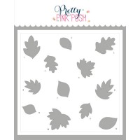 Pretty Pink Posh - Falling Leaves Stencil