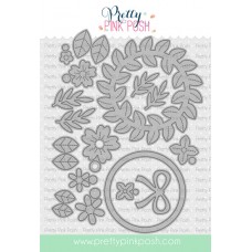 Pretty Pink Posh - Floral Wreath Builder Die Set Pretty Pink Posh - Floral Wreath Builder Die Set