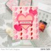Pretty Pink Posh - Half Hearts Stencil