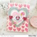 Pretty Pink Posh - Half Hearts Stencil