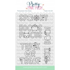 Pretty Pink Posh - Halloween Word Scenes Stamp and Die Set