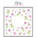 Pretty Pink Posh - Layered Baby Wreath Stencil
