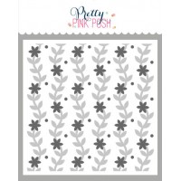 Pretty Pink Posh - Layered Blooming Vines Stencils (2 Lyr)