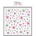 Pretty Pink Posh - Layered Butterfly Floral Stencil