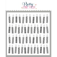 Pretty Pink Posh - Layered Candles Stencils (3 Pack)
