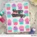 Pretty Pink Posh - Layered Cupcakes Stencils (3 Pack)