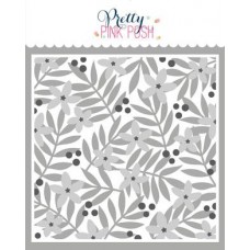 Pretty Pink Posh - Layered Leaves and Flowers Stencils (3 Pack)