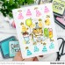 Pretty Pink Posh - Layered Party Hats Stencil (4Lyr)