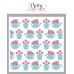 Pretty Pink Posh - Layered Watering Can Floral Stencil