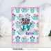Pretty Pink Posh - Layered Watering Can Floral Stencil