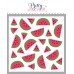 Pretty Pink Posh - Layered Watermelon Stencil (3 Lyr)