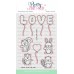 Pretty Pink Posh - Love Balloons Coordinating Dies