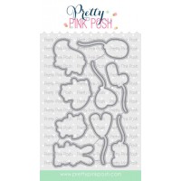 Pretty Pink Posh - Love Balloons Coordinating Dies