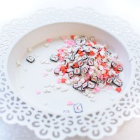Pretty Pink Posh - Clay Embellishments - Love Letters