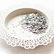 Pretty Pink Posh - Matte Silver Confetti Mix