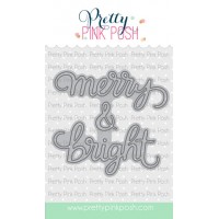 Pretty Pink Posh - Merry & Bright Script Die