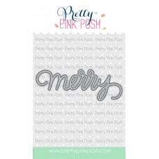 Pretty Pink Posh - Merry Script Die