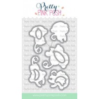Pretty Pink Posh - Monkey Friends Coordinating Dies