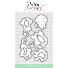 Pretty Pink Posh - Monkey Friends Coordinating Dies