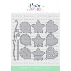Pretty Pink Posh - Party Balloons Die Set