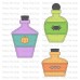 Pretty Pink Posh - Potion Bottle Shakers Die Set