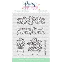 Pretty Pink Posh - Potted Sunflowers Stamp Set