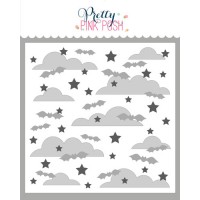 Pretty Pink Posh - Spooky Sky Stencils (3 lagen)