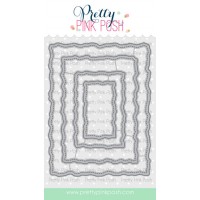 Pretty Pink Posh - Stitched Torn Rectangles Dies