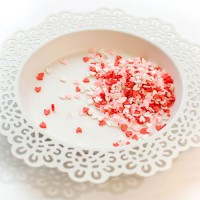 Pretty Pink Posh - Valentine Hearts Clay Confetti