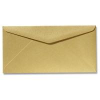 DL Envelope Metallic - 110 x 220 mm (slimline) - Gold