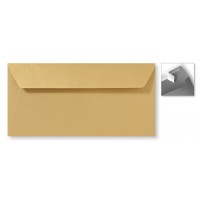 DL Envelope Metallic Striplock - 110 x 220 mm (slimline) - Gold Rush