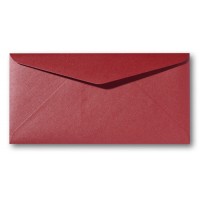 DL Envelope Metallic - 110 x 220 mm (slimline) - Rosso