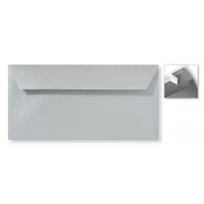 DL Envelope Metallic Striplock - 110 x 220 mm (slimline) - Silver Pearl
