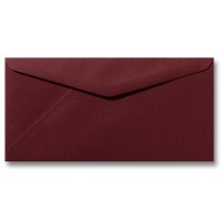 DL Envelope - 110 x 220 mm (slimline) - Donkerrood