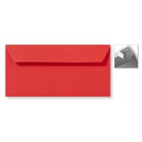 DL Envelope Striplock - 110 x 220 mm (slimline) - Coral Red