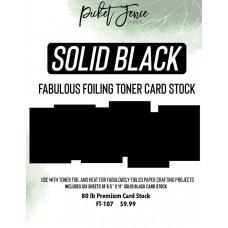 Picket Fence Studios - Fabulous Foiling Toner Card Stock - Solid Black