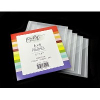 Picket Fence Studios - Stamp, Die and Stencil Pouches - 6 x 6" - 10-pack