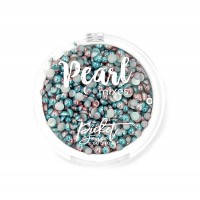Picket Fence Studios - Gradient Flatback Pearls - Aqua Blue and Rose Gold